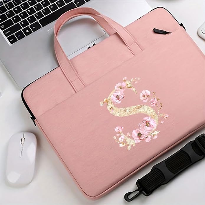 Computer Bag For Men & Women, With Initial Laptop Bag,14/15inches Messenger bag For Office、Business、Travel、School