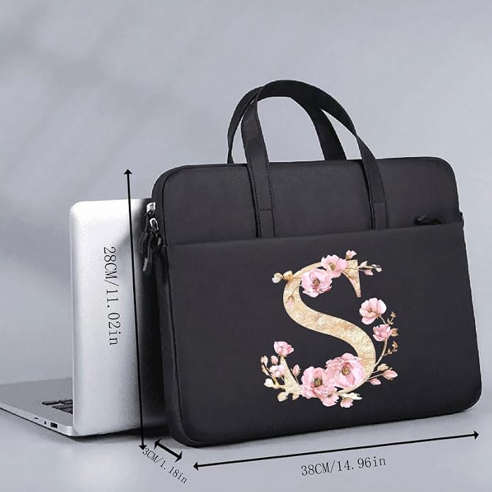 Computer Bag For Men & Women, With Initial Laptop Bag,14/15inches Messenger bag For Office、Business、Travel、School