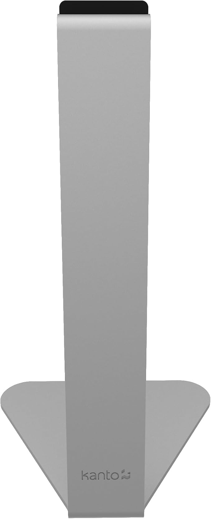 Kanto H1 Universal Headphone Stand with Curved Silicone Padding - Silver