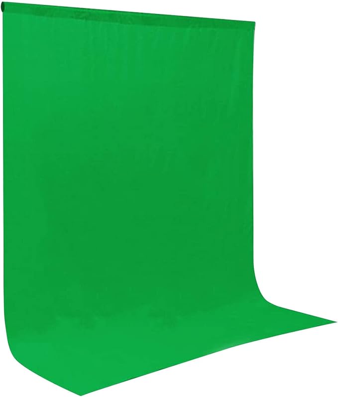5x7.2ft Greenscreen Background, Premium Collapsible Small Green Screen Backdrop Cloth Pantalla Verde Fabric Portable Content Creator Background Screen for Streaming Studio Video Photo Booth Photoshoot