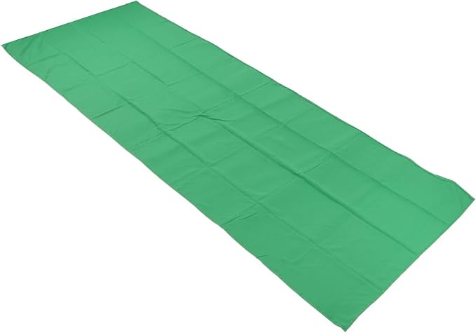 Green Photography Background Cloth, Pure Color Photo Backdrop for Studio Video Matting, 1x3m Polyester Non Reflective Green Screen with Cutout Edges for Portrait Still