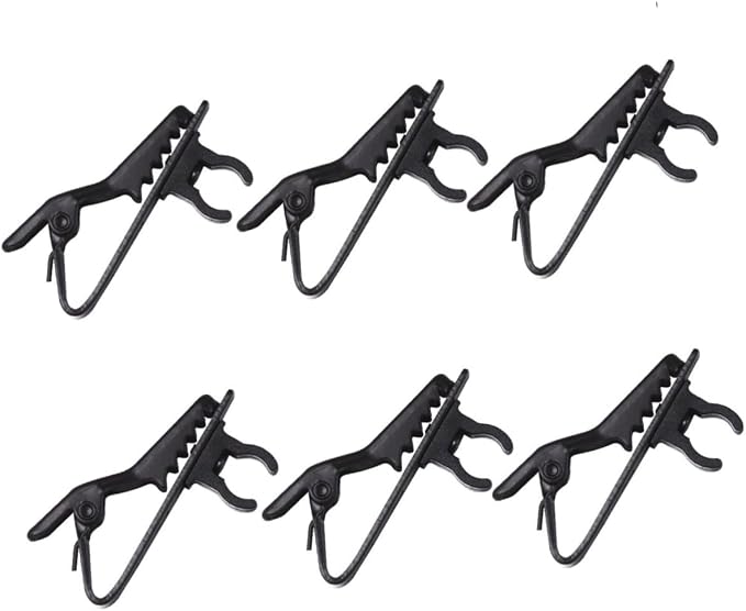 20pcs Mini Lapel Tie Clip Microphone Iron Clip for Mic Easy to Use for Voice Recording Video Conferencing Meetings