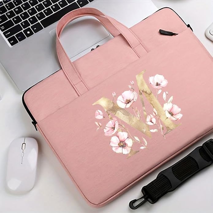 Computer Bag For Men & Women, With Initial Laptop Bag,14/15inches Messenger bag For Office、Business、Travel、School