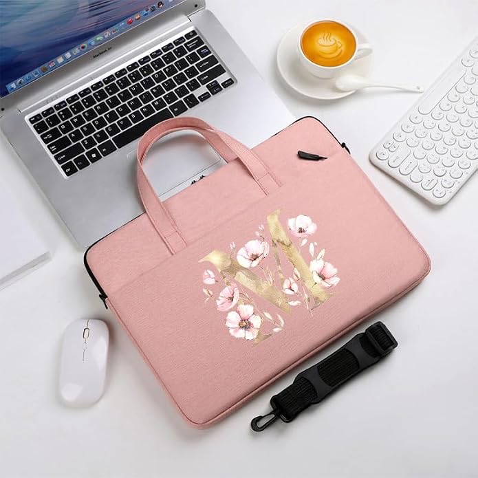 Computer Bag For Men & Women, With Initial Laptop Bag,14/15inches Messenger bag For Office、Business、Travel、School