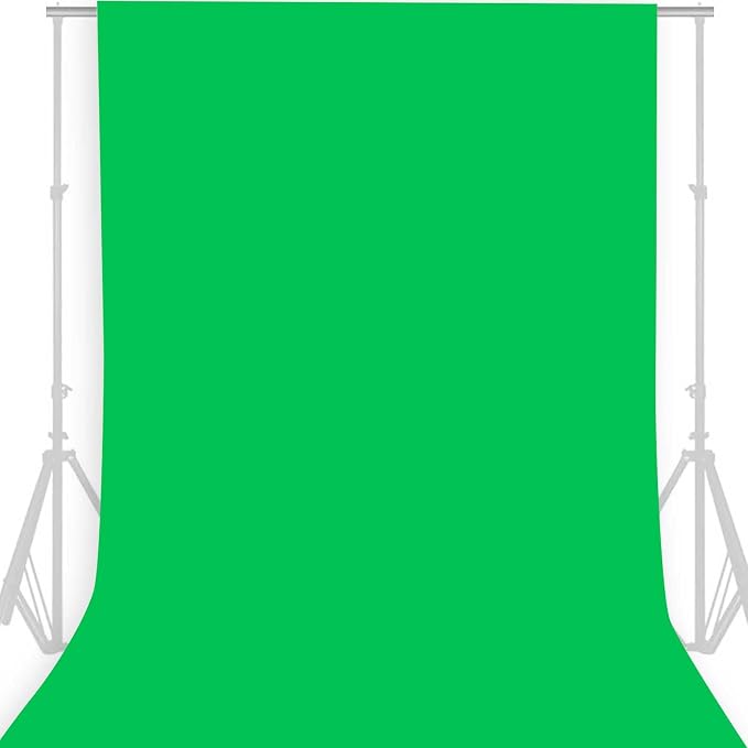 10x20FT Green Photography Backdrop, High Density Polyester Fiber Photo Background Cloth is Foldable and Machine Washable, Suitable for Photo Background Video Photography Studios