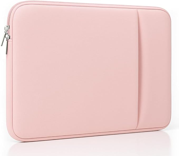 Laptop Sleeve Case for MacBook Neo/Air/Pro 13 inches A18/M5/M4/M3/M2/M1 Chip 2026-2020 A3404 A3449 with 2 Pockets Tablet Bag Case Accessories (Blush Pink)
