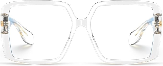 VISOONE Oversized TR90 Blue Light Blocking Glasses Fashion Accessories Non Prescription for Women Harvard