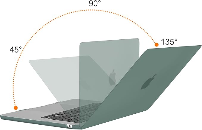MOSISO Compatible with MacBook Air 13 inch Case M5 2026 M4 2025 M3 M2 2024-2022 A3449 A3240 A3113 A2681,Hard Shell&Sleeve Bag&Keyboard Skin&Webcam Cover&ScreenFilm for MacBook Air 13.6, Emerald Green
