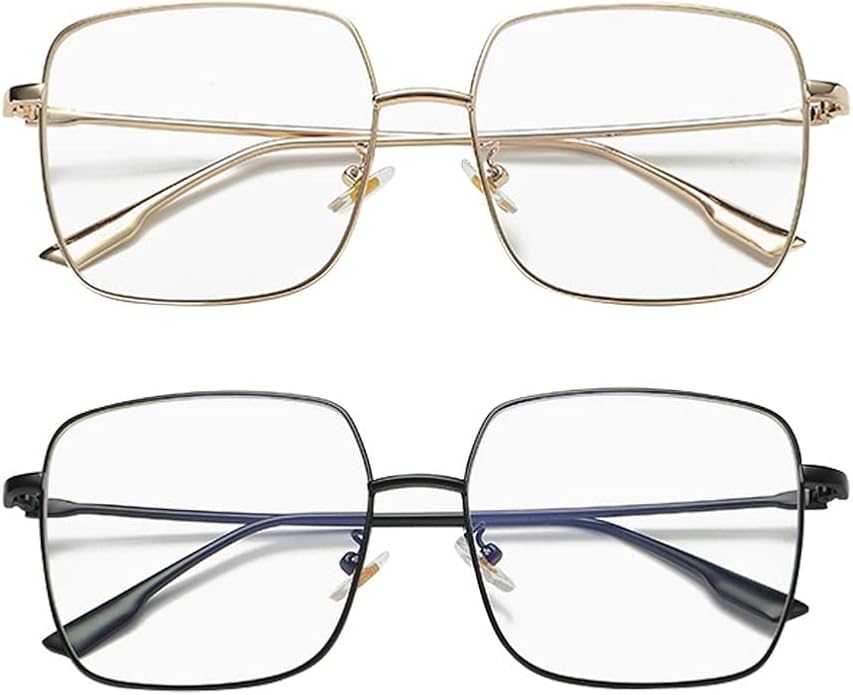Dollger Blue Light Blocking Glasses women Anti Glare UV Filter Computer Gaming Glasses Retro matal square Eyeglasses Frame