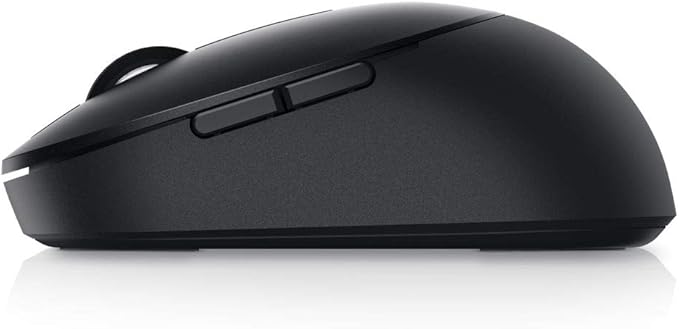 Dell MS5120W Mobile Pro Wireless Mouse – Wireless 2.4GHz, Bluetooth 5.0, Microsoft Swift Pair/Dell Pair (Windows 10 & 11 only), Optical LED Sensor - Black
