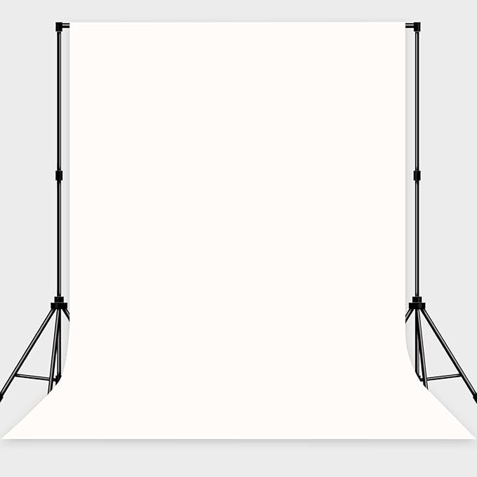 White Backdrop for Photoshoot,Photo Background for Party Portrait Photoshoots Video Studio 8x10FT