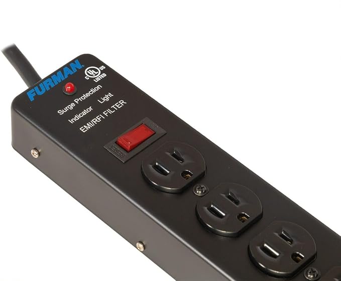 Furman SS-6 6-Outlet Pro Surge Suppressor Strip (SS6d1)