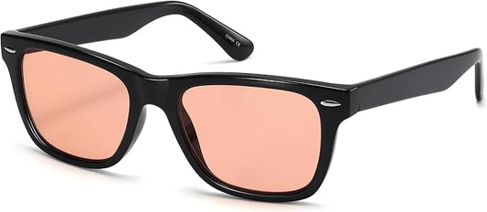 ViewJoy Sleep Glasses 99.9% Blue Light Glasses Dual AR Coatings Amber Orange Lens for Computer Gaming Reduce Eyestrain
