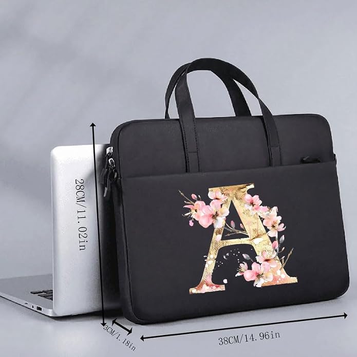 Computer Bag For Men & Women, With Initial Laptop Bag,14/15inches Messenger bag For Office、Business、Travel、School