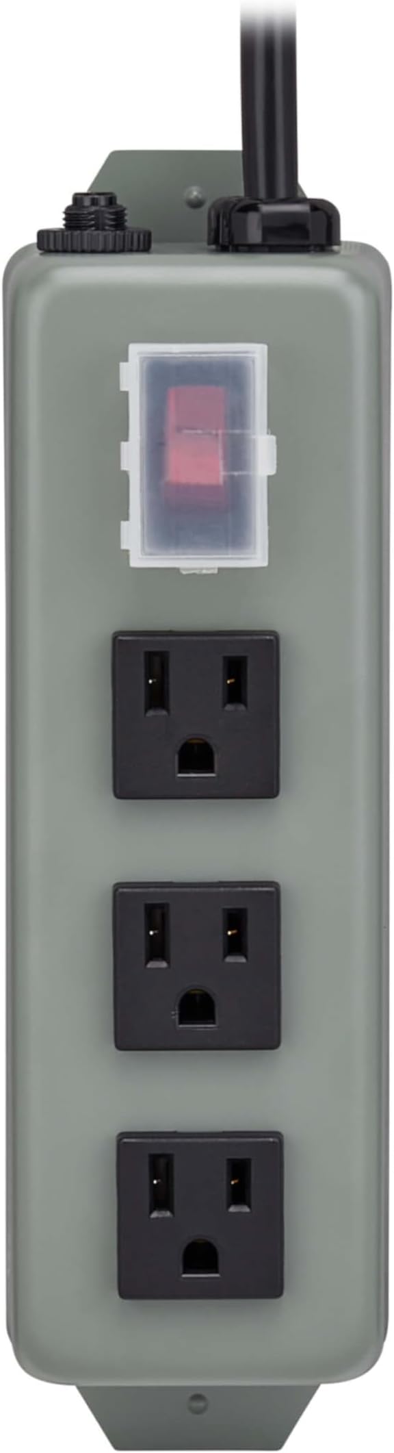 Eaton Tripp Lite Series 3-Outlet Heavy Duty Power Strip, Metal, Mountable (Wall Mount & Under Desk), 6ft Extension Cord, On/Off Switch Cover, Industrial Garage Shop Work Bench Applications (3SP)