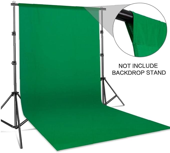 Green Screen, Portable Collapsible Green Background Screen Backdrop for Live Streaming Zoom Video Filming Photography