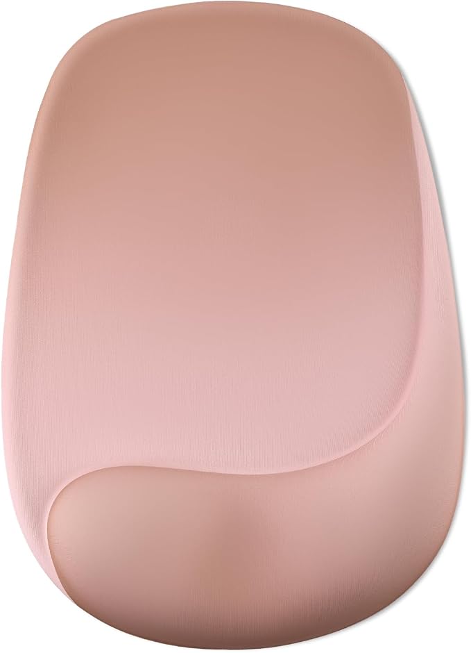 Mouse Pad with Wrist Rest Support, Ergonomic Mousepad with Comfortable Gel Cushion, Gaming Mouse Pad with Non-Slip PU Base, Relieve Pain Relief, for Home Office Computer Laptop, Brown