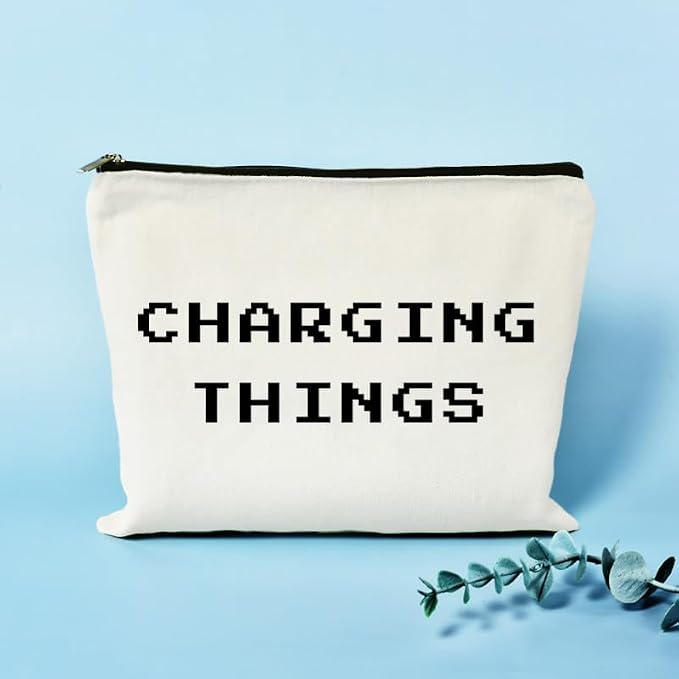 Charger Cable Organizer Bag Case Pouch Small Airplane Travel Essentials Plugs Chargers Cord Electronics Case Storage Tech Bags Christmas Gifts for Traveller Gamer Business Vacation Travel Gadgets
