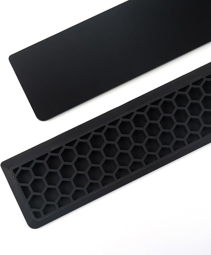 Ergonomic 70% Keyboard Wrist Rest-12.8" Silicone Non-Slip Keyboard Hand Rest, Relief of Hand Pain(Black)