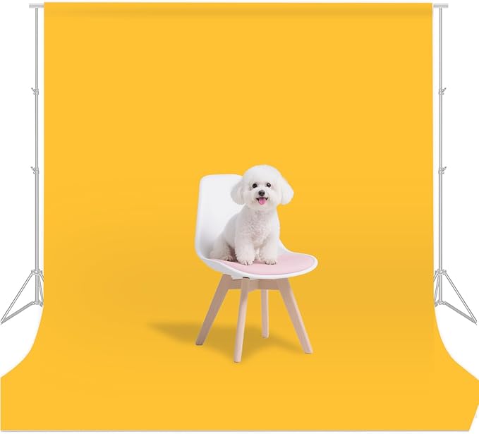 Yellow Photo Backdrop for Photoshoot Photography Background Studio Backdrop Streaming Video Shooting 5x7FT