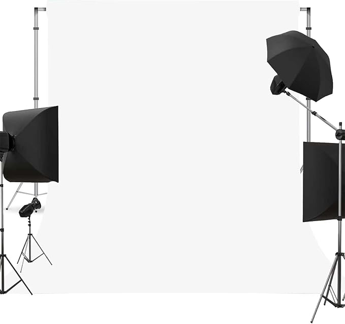 White Backdrop for Photoshoot White Photo Background Backdrops for Portraits Photography, Product, Wedding, Video Recording 3x5FT