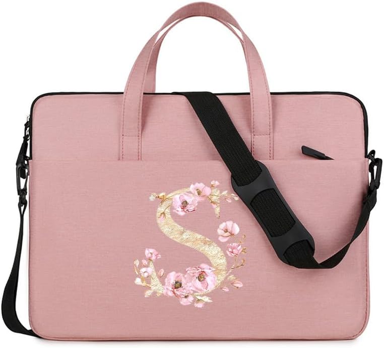 Computer Bag For Men & Women, With Initial Laptop Bag,14/15inches Messenger bag For Office、Business、Travel、School