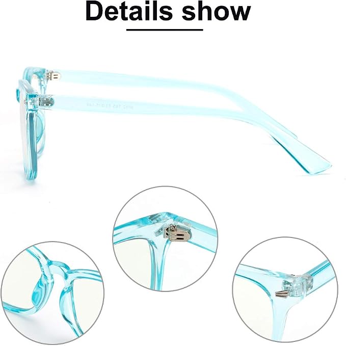 Cyxus Blue Light Glasses Men Women Reduce Eye Strain UV Blocking for Office Work Computer Screen 8082