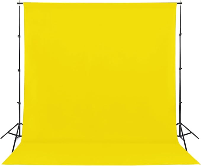 Sugargirl 10X10FT Yellow Backdrop Background for Photography, Photo Backdrop Yellow Screen Photo Booth Backdrop for Photoshoot Party Video(1 Panel)