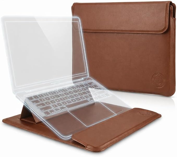 Brown Laptop Sleeve 11-13.3 Inch ONLY MacBook Air 13.3" 13.6" Pro 13.3" A1466 A1932 A2179 A2337 A2681 A3113 Dell XPS 13 HP EliteBook 830 Lenovo Yoga Pro Business, Not for 14-16”