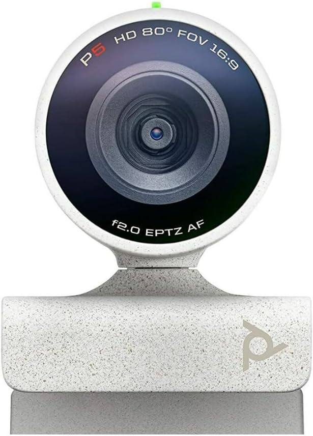 Plantronics Poly - Studio P5 Webcam with Voyager 4220 UC Headset Kit Polycom - 1080p HD Professional Video Conferencing Camera & Stereo Bluetooth Wireless Headset - Certified for Zoom & Teams