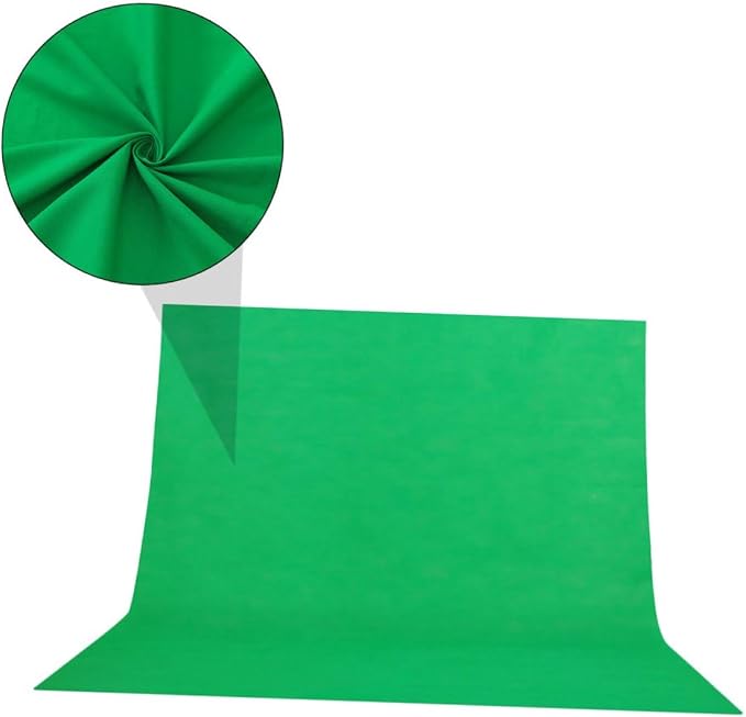 Ipetboom 1x1.6m Photography Backdrop Cloth for Video Recording and Live Streaming Studio Background, Portable Chroma Key Fabric for Photo and Video Shoot