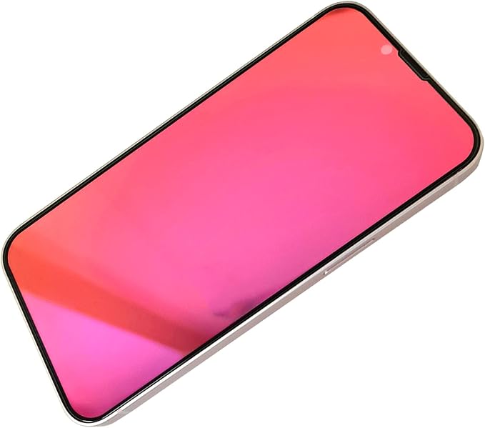 2 Pack Anti-Blue Privacy Tempered Glass Suit for iPhone 12 /iPhone 12 Pro Mirror Anti-Spy Screen Protector Anti-Peeping Film Electroplated Gradient Colorful 9H Hardness Anti-scratch 6.1 inch