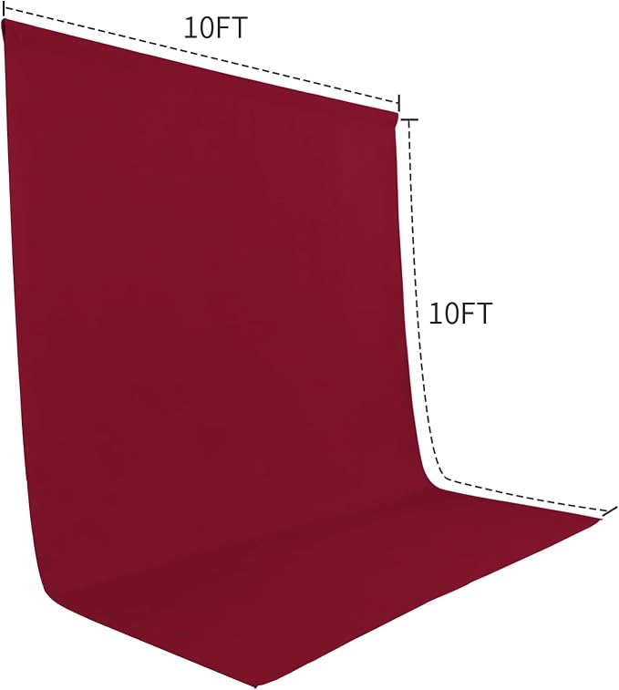 Sugargirl 10X10FT Red Backdrop Background for Photography, Photo Backdrop Red Screen Photo Booth Backdrop for Photoshoot Party Video(1 Panel)