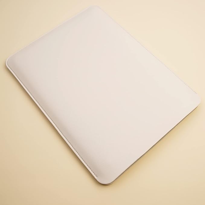 Laptop Sleeve 15 Inch Compatible with MacBook Pro 16 A2991 M3 A2780 A2485 A2141 MacBook Pro Retina 15 Color White