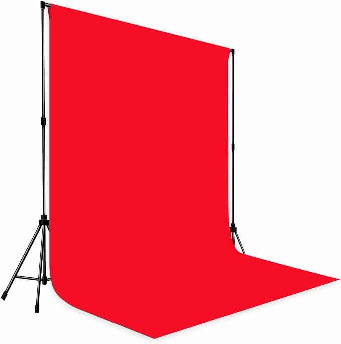 Photo Backdrop Red Background Cloth Professional Photography 5x7ft Seamless Design to Eliminate Wrinkles Wedding Luxury Theme Decoration Art Exhibition Gallery Display