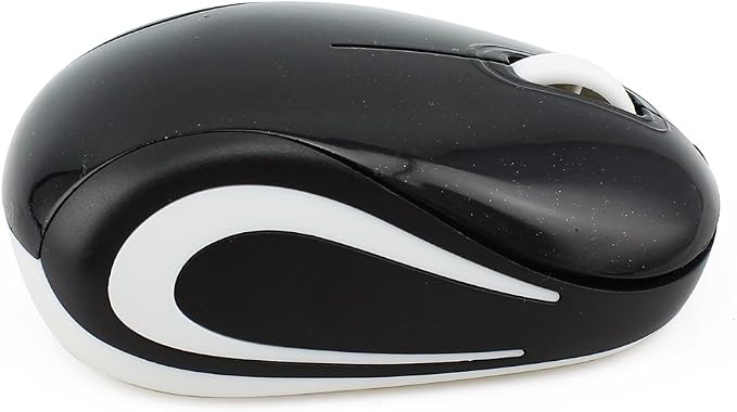 elec Space Mini Small Wireless Mouse for Kids Children 3-7 Years Old Child Size Optical Portable Mini Cordless Mice with USB Receiver for Laptop Computer (Black)