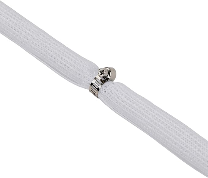 4/5 Inch Electric Dirt Bike Cable Management Sleeve White - for Surron Sur Ron Light Bee X S Talaria Sting MX3 MX4 XXX E Ride Pro SS S X260 X160|Mesh Wire Wrap Cover|Cord Protector Tube