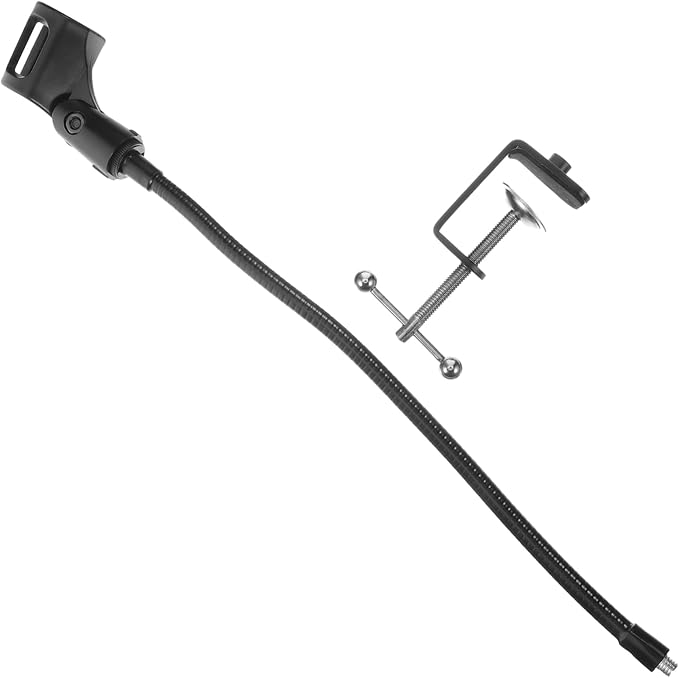 VICASKY 1set Adjustable Gooseneck Microphone Stand Phone Holder for Desk Versatile Microphone Arm for Streaming Recording and Video Conferencing Stable Base Easy Installation Angle