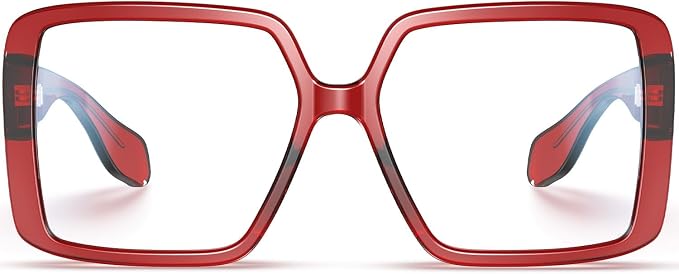 VISOONE Oversized TR90 Blue Light Blocking Glasses Fashion Accessories Non Prescription for Women Harvard