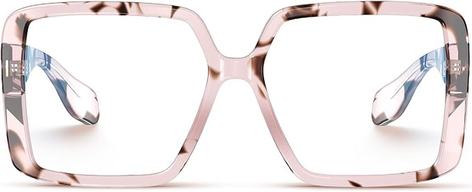 VISOONE Oversized TR90 Blue Light Blocking Glasses Fashion Accessories Non Prescription for Women Harvard
