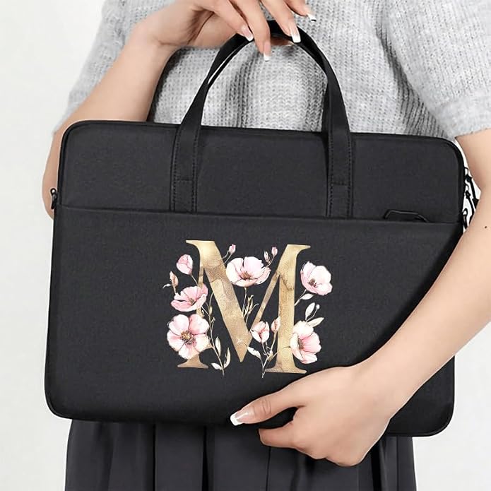 Computer Bag For Men & Women, With Initial Laptop Bag,14/15inches Messenger bag For Office、Business、Travel、School
