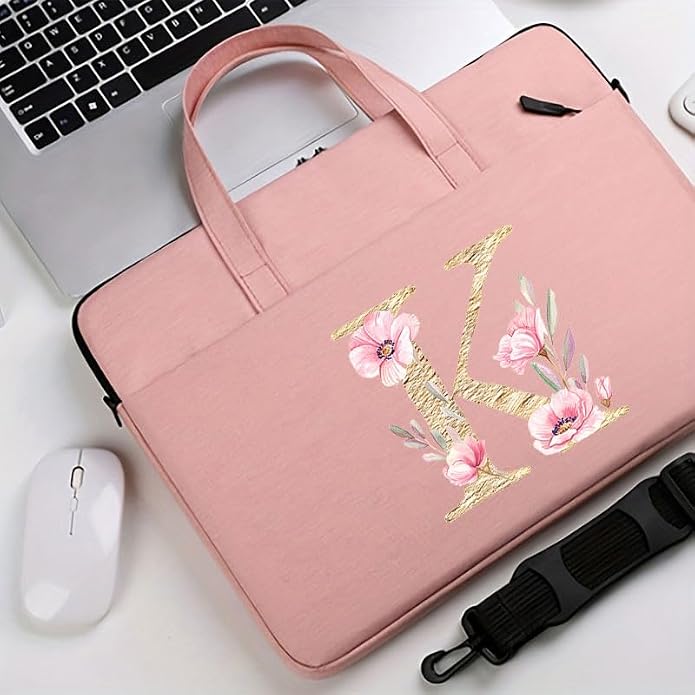 Computer Bag For Men & Women, With Initial Laptop Bag,14/15inches Messenger bag For Office、Business、Travel、School