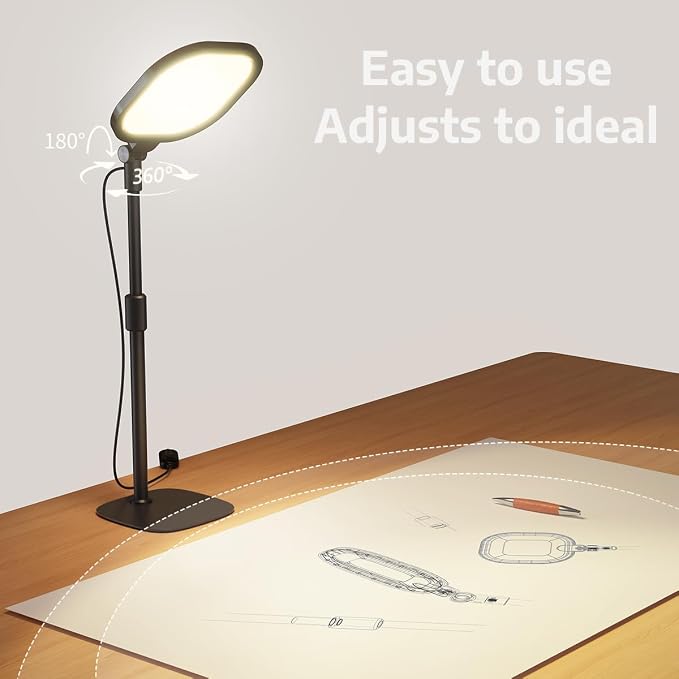 LitONES 2Pcs Desktop Video Conference Lighting for Zoom Meeting, Computer, Laptop, Work from Home with Nature Soft Light, Adjustable Brightness & Color Temp and Flexible Stand & Versatile Phone Holder