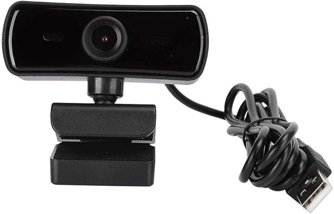 Zopsc 360 Degree Rotation Webcam, 4K USB Camera with Built-in Microphone, Computer Accessory for PC Live Broadcast, Video Conferencing, Online Class, and Gaming