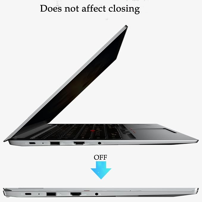 Privacy Screen Protector Designed for ThinkPad X13 Yoga G2 Gen 2 13.3" Laptop Anti Spy Film Matte Anti Spy Film TPU Guard Protectors Sticker