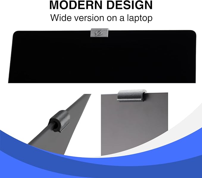 Webcam Cover Slide for Laptop & Tablet Camera Privacy, No Adhesive No Residue, Flexible Cover for MacBook, iPad, PC & More, 2 Sizes Included, 6 Pack, Made in USA