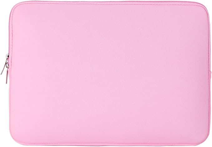 RAINYEAR 16 Inch Laptop Sleeve Protective Soft Case Bag with Accessories Pouch, Specially Compatible with 16" MacBook Pro M1 M2 M3 M4 M5 Pro/Max A3403 A3186 A3428 A3429 (Pink)
