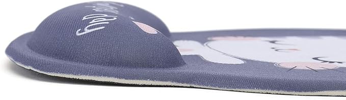 RICHEN Keyboard Wrist Rest and Mouse Pad with Wrist Support, Memory Foam Set for Computer/Laptop/Mac,Gaming and Office, Sturdy & Comfortable & Lightweight for Easy Typing & Pain Relief (Cute Cat)