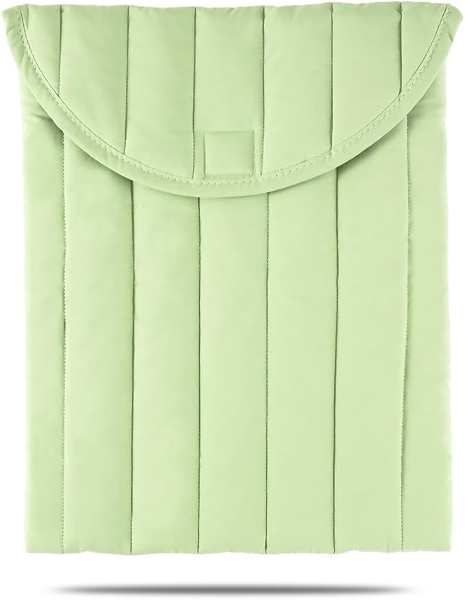 Puffy Laptop Sleeve 15-16 Inch Mint Green, Protective Carrying Case for Men and Women, Cute Case Bag Compatible with 15 Inch and 16 Inch Laptops, for MacBook Air M2 M1, Asus/Dell Xps/Lenovo in Cover