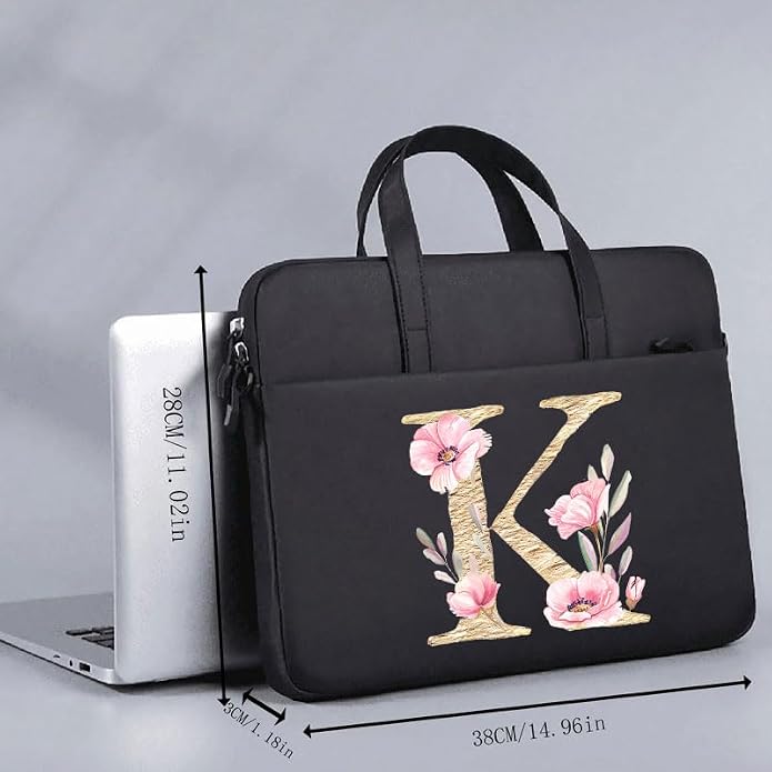 Computer Bag For Men & Women, With Initial Laptop Bag,14/15inches Messenger bag For Office、Business、Travel、School